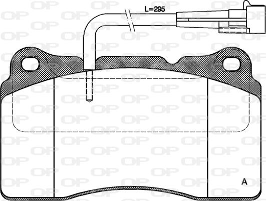 Open Parts BPA0666.02 - Kit pastiglie freno, Freno a disco autozon.pro