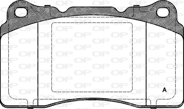 Open Parts BPA0666.10 - Kit pastiglie freno, Freno a disco autozon.pro