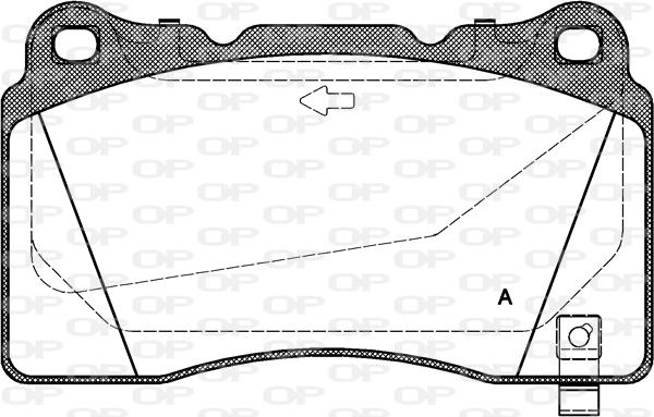 Open Parts BPA0666.32 - Kit pastiglie freno, Freno a disco autozon.pro