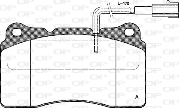 Open Parts BPA0666.22 - Kit pastiglie freno, Freno a disco autozon.pro