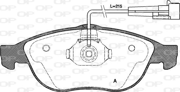 Open Parts BPA0660.02 - Kit pastiglie freno, Freno a disco autozon.pro