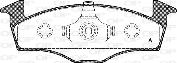 Open Parts BPA0609.10 - Kit pastiglie freno, Freno a disco autozon.pro