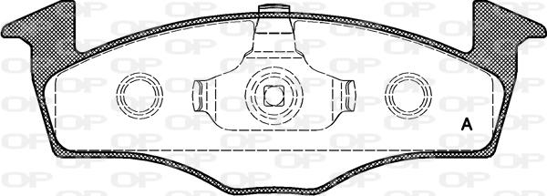 Open Parts BPA0609.20 - Kit pastiglie freno, Freno a disco autozon.pro