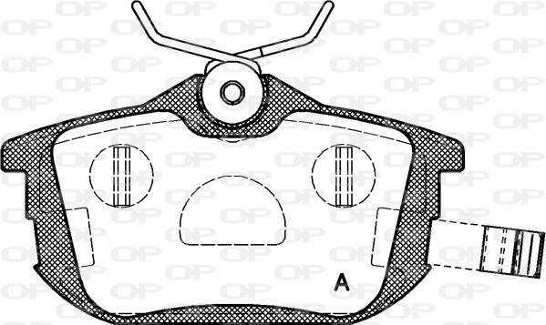 Open Parts BPA0605.12 - Kit pastiglie freno, Freno a disco autozon.pro