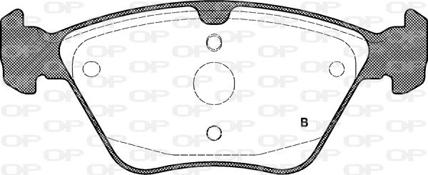 Open Parts BPA0601.00 - Kit pastiglie freno, Freno a disco autozon.pro