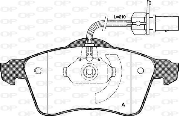 Open Parts BPA0618.01 - Kit pastiglie freno, Freno a disco autozon.pro