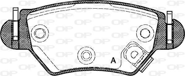 Open Parts BPA0685.22 - Kit pastiglie freno, Freno a disco autozon.pro