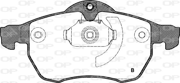 Open Parts BPA0683.02 - Kit pastiglie freno, Freno a disco autozon.pro