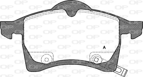 Open Parts BPA0683.02 - Kit pastiglie freno, Freno a disco autozon.pro