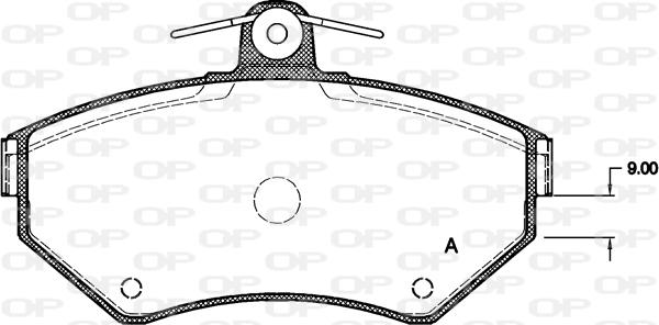 Open Parts BPA0631.00 - Kit pastiglie freno, Freno a disco autozon.pro