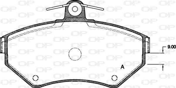 Open Parts BPA0631.10 - Kit pastiglie freno, Freno a disco autozon.pro