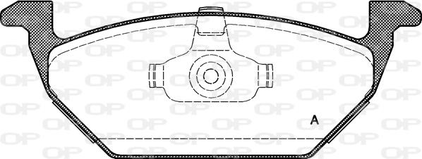 Open Parts BPA0633.00 - Kit pastiglie freno, Freno a disco autozon.pro