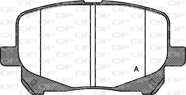 Open Parts BPA0621.10 - Kit pastiglie freno, Freno a disco autozon.pro