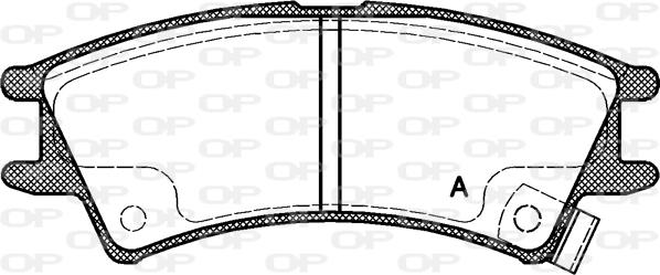 Open Parts BPA0675.02 - Kit pastiglie freno, Freno a disco autozon.pro