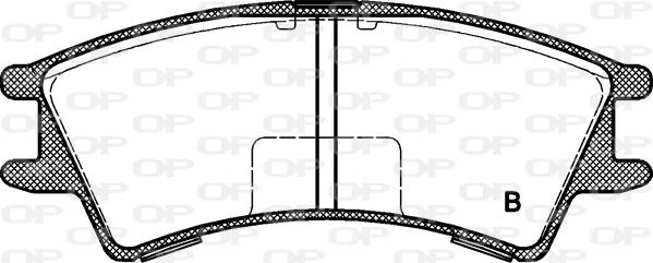 Open Parts BPA0675.02 - Kit pastiglie freno, Freno a disco autozon.pro