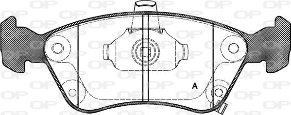 Open Parts BPA0676.02 - Kit pastiglie freno, Freno a disco autozon.pro