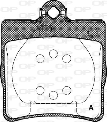 Open Parts BPA0678.00 - Kit pastiglie freno, Freno a disco autozon.pro