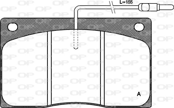 Open Parts BPA0044.02 - Kit pastiglie freno, Freno a disco autozon.pro