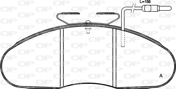 Open Parts BPA0048.02 - Kit pastiglie freno, Freno a disco autozon.pro