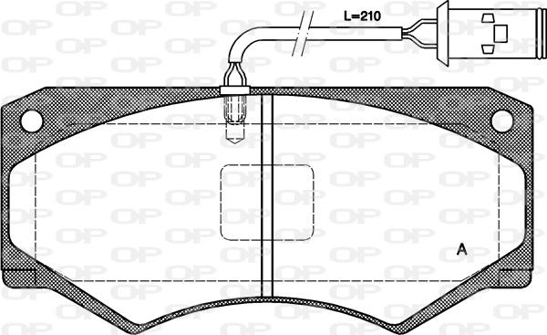 Open Parts BPA0047.52 - Kit pastiglie freno, Freno a disco autozon.pro