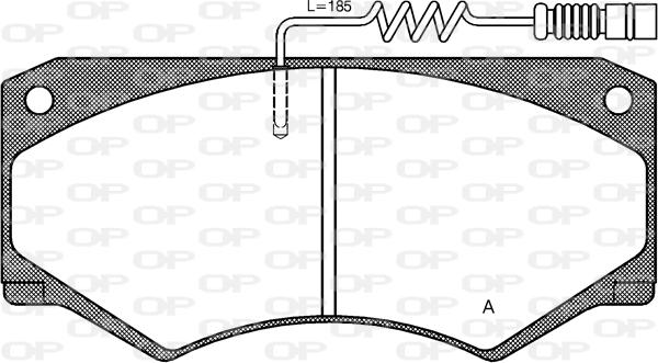 Open Parts BPA0047.14 - Kit pastiglie freno, Freno a disco autozon.pro