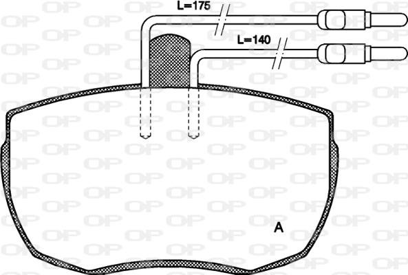 Open Parts BPA0056.04 - Kit pastiglie freno, Freno a disco autozon.pro