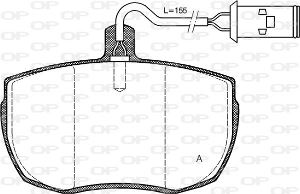 Open Parts BPA0056.22 - Kit pastiglie freno, Freno a disco autozon.pro