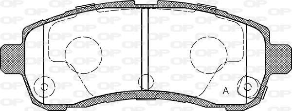 Open Parts BPA0001.01 - Kit pastiglie freno, Freno a disco autozon.pro