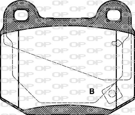 Open Parts BPA0014.52 - Kit pastiglie freno, Freno a disco autozon.pro