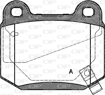 Open Parts BPA0014.52 - Kit pastiglie freno, Freno a disco autozon.pro