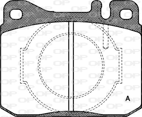 Open Parts BPA0010.40 - Kit pastiglie freno, Freno a disco autozon.pro