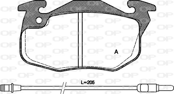 Open Parts BPA0192.12 - Kit pastiglie freno, Freno a disco autozon.pro