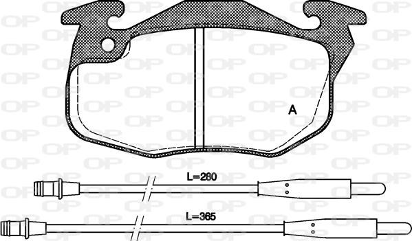 Open Parts BPA0192.34 - Kit pastiglie freno, Freno a disco autozon.pro