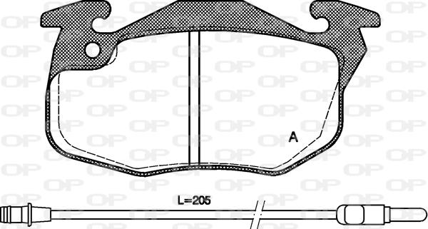 Open Parts BPA0192.22 - Kit pastiglie freno, Freno a disco autozon.pro