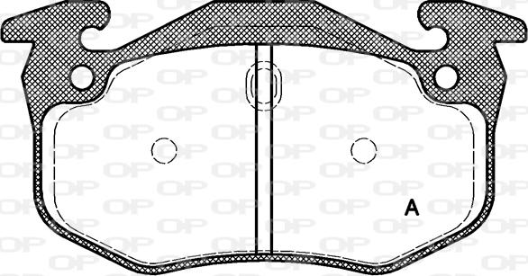 Open Parts BPA0144.70 - Kit pastiglie freno, Freno a disco autozon.pro