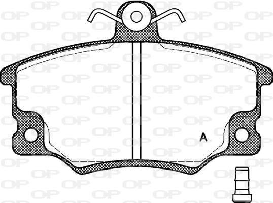 Open Parts BPA0146.14 - Kit pastiglie freno, Freno a disco autozon.pro