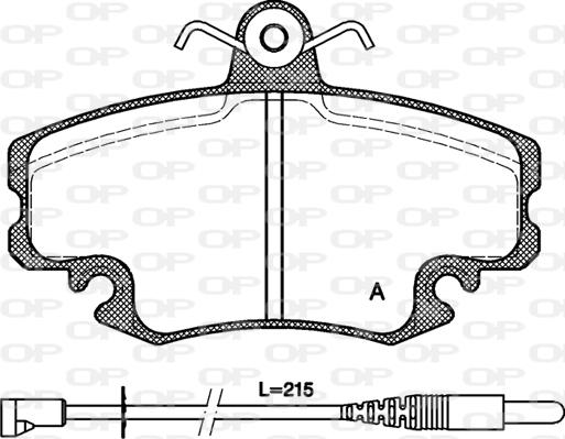 Open Parts BPA0141.32 - Kit pastiglie freno, Freno a disco autozon.pro