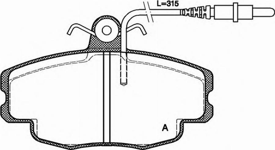 Open Parts BPA0141.24 - Kit pastiglie freno, Freno a disco autozon.pro