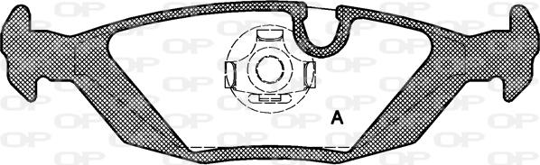 Open Parts BPA0155.10 - Kit pastiglie freno, Freno a disco autozon.pro