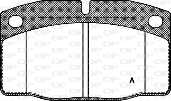 Open Parts BPA0101.20 - Kit pastiglie freno, Freno a disco autozon.pro