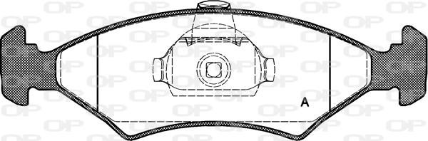 Open Parts BPA0119.10 - Kit pastiglie freno, Freno a disco autozon.pro