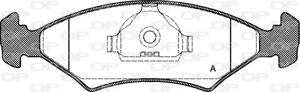 Open Parts BPA0119.20 - Kit pastiglie freno, Freno a disco autozon.pro