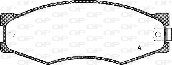 Open Parts BPA0184.02 - Kit pastiglie freno, Freno a disco autozon.pro