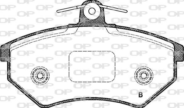 Open Parts BPA0134.62 - Kit pastiglie freno, Freno a disco autozon.pro