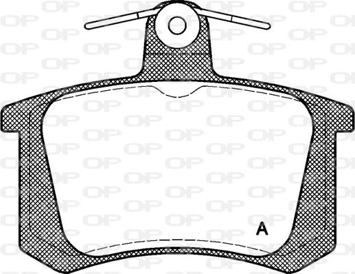 Open Parts BPA0135.20 - Kit pastiglie freno, Freno a disco autozon.pro