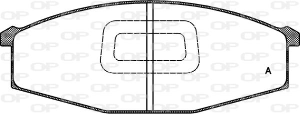 Open Parts BPA0129.10 - Kit pastiglie freno, Freno a disco autozon.pro