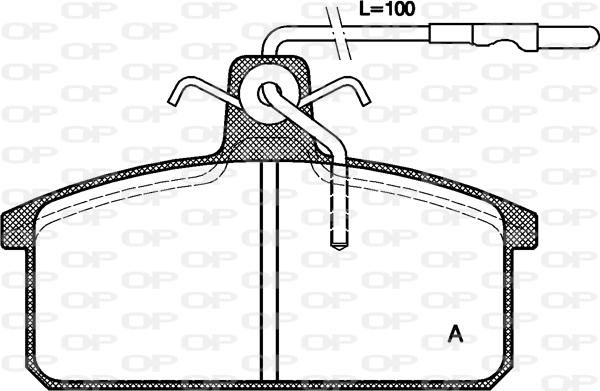 Open Parts BPA0128.32 - Kit pastiglie freno, Freno a disco autozon.pro