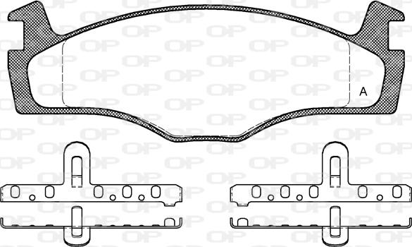 Open Parts BPA0171.00 - Kit pastiglie freno, Freno a disco autozon.pro