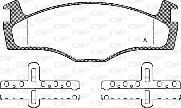 Open Parts BPA0171.10 - Kit pastiglie freno, Freno a disco autozon.pro