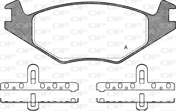 Open Parts BPA0171.20 - Kit pastiglie freno, Freno a disco autozon.pro